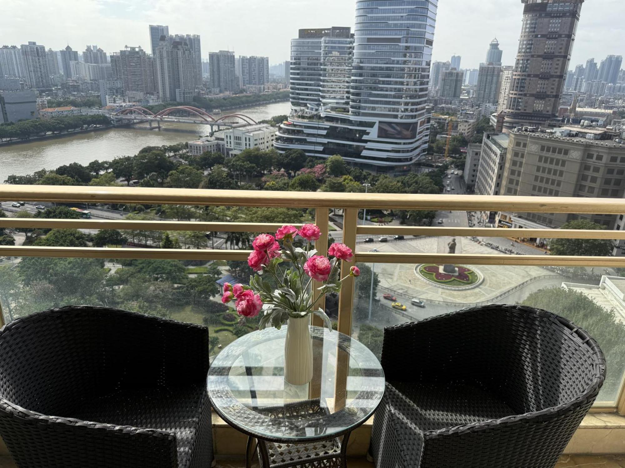 Waifiden Guangzhou Haizhu Square Wanyi Apartment Dış mekan fotoğraf